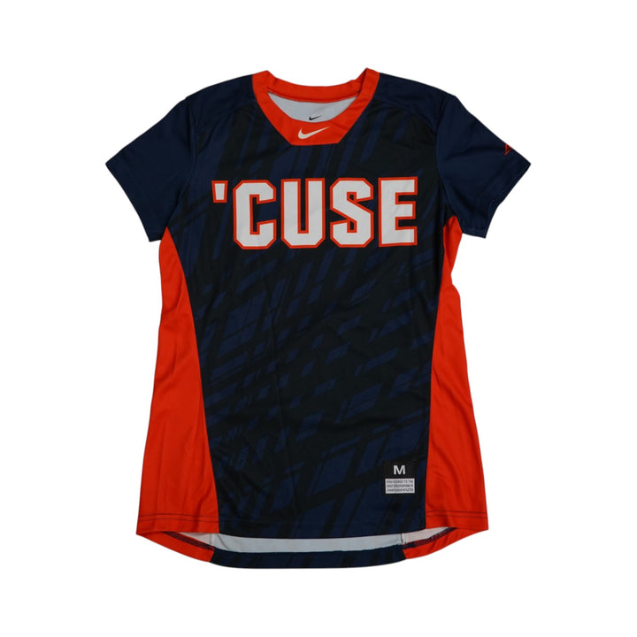 Syracuse Orange Game-Issued #5 Blue Softball Jersey LOA