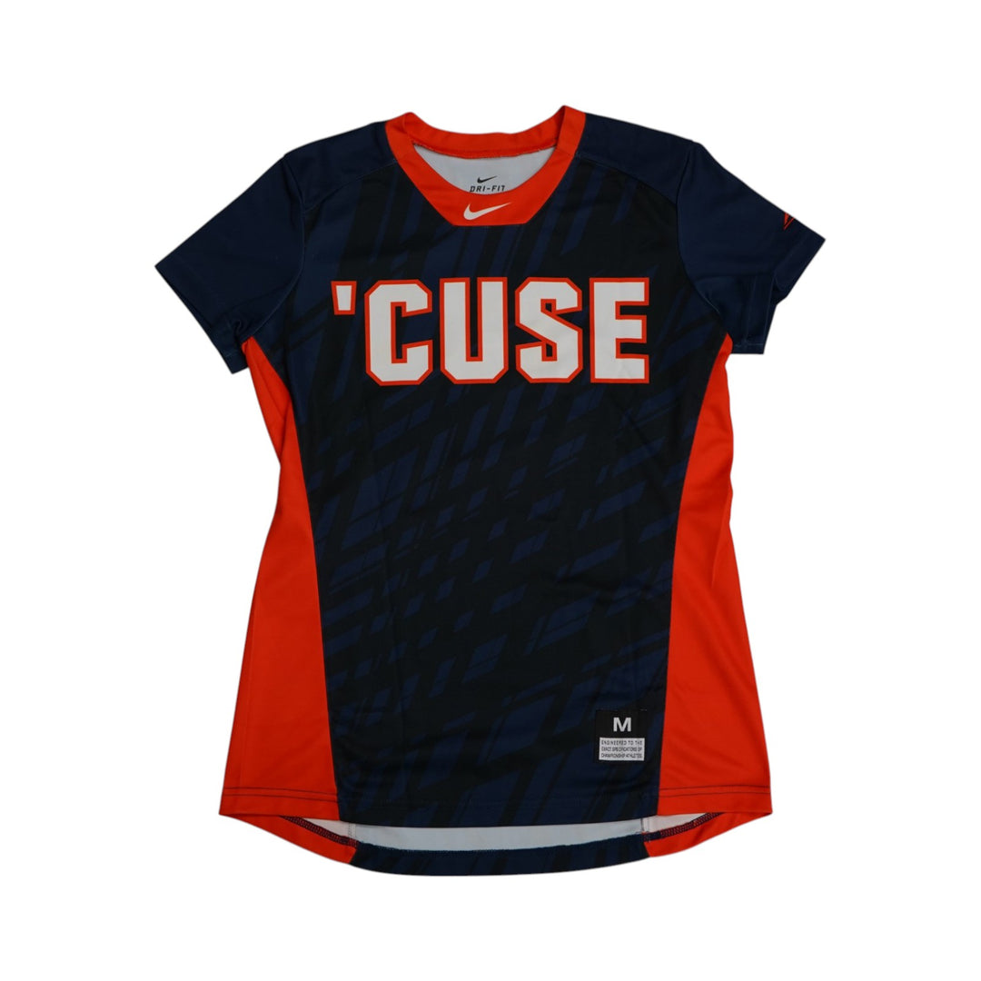 Syracuse Orange Game-Issued #3 Blue Softball Jersey LOA