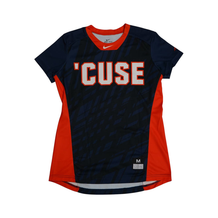 Syracuse Orange Game-Issued #3 Blue Softball Jersey LOA