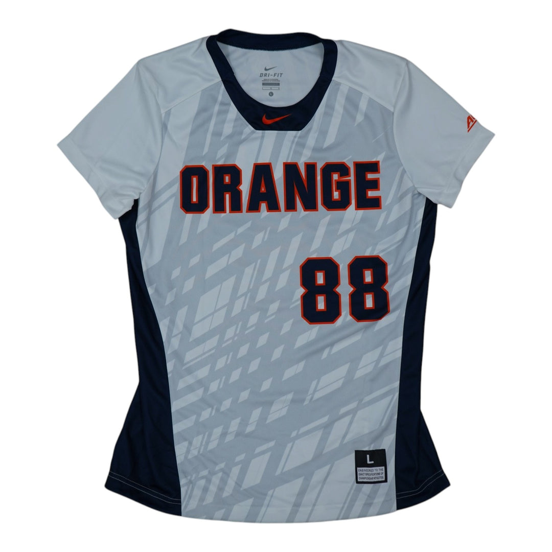 Syracuse Orange Game-Issued #88 White Softball Jersey LOA