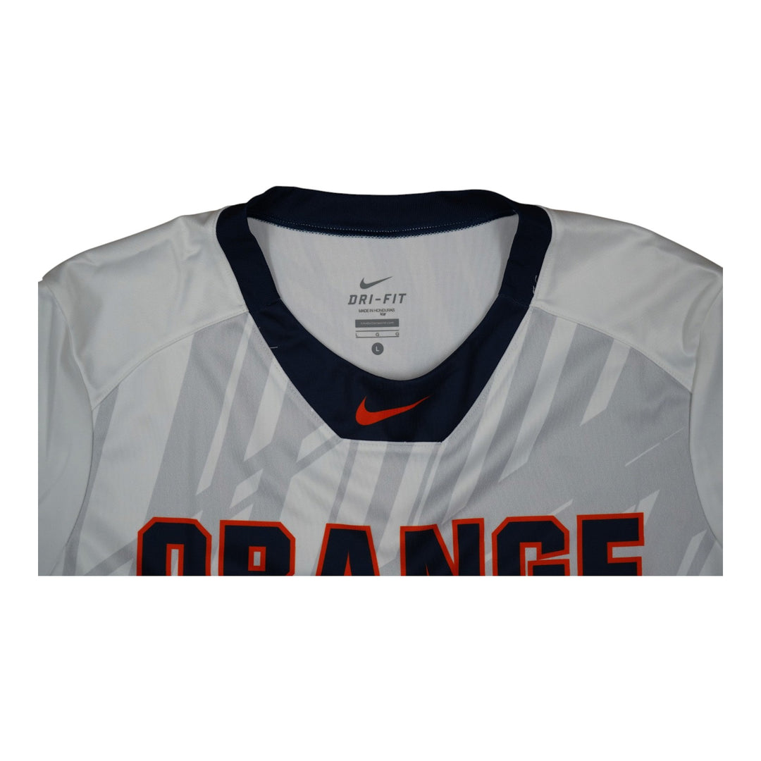Syracuse Orange Game-Issued #77 White Softball Jersey LOA