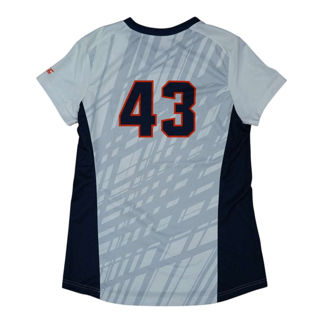 Syracuse Orange Game-Issued #43 White Softball Jersey LOA