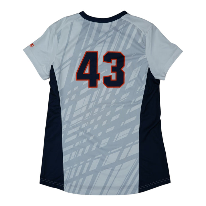 Syracuse Orange Game-Issued #43 White Softball Jersey LOA