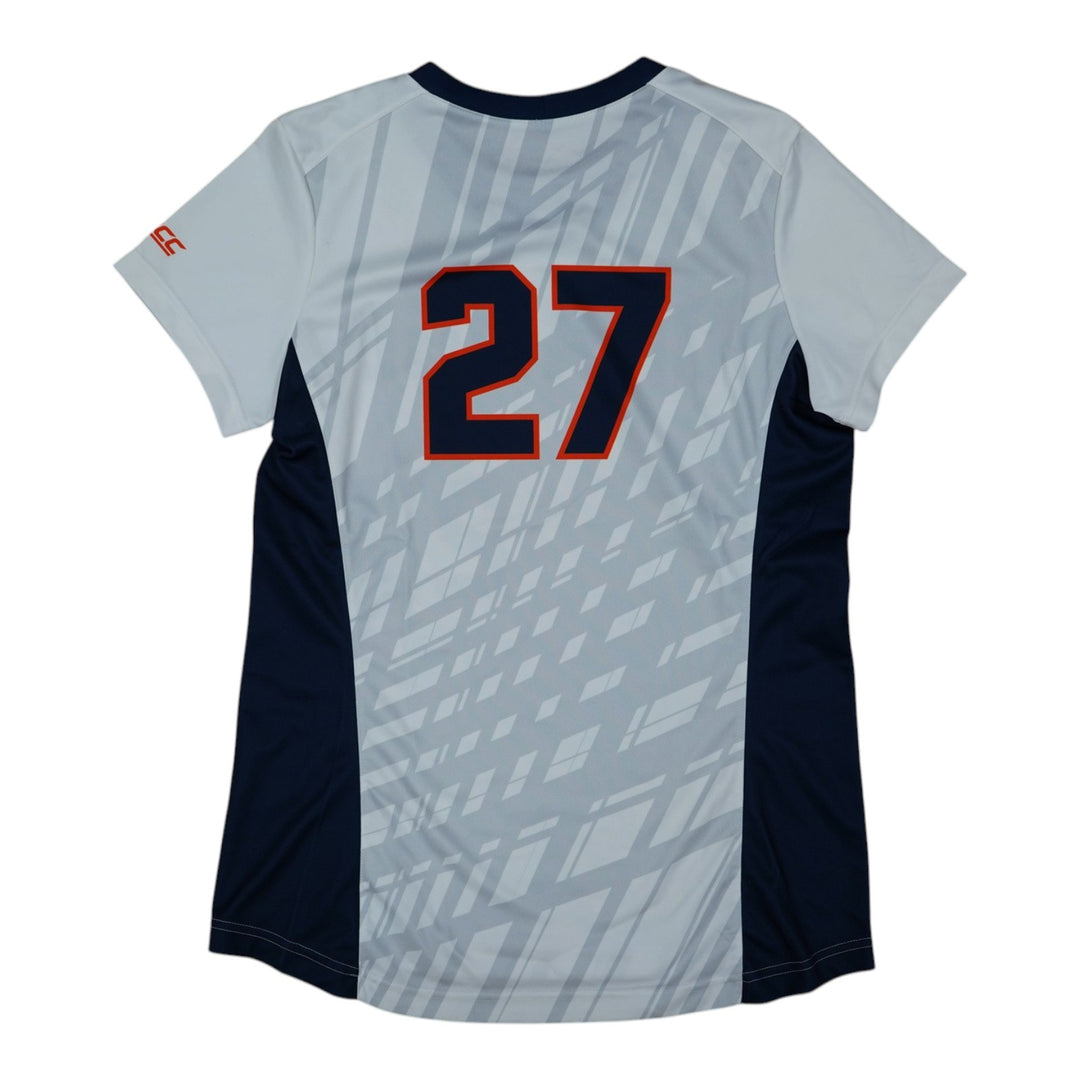 Syracuse Orange Game-Issued #27 White Softball Jersey LOA