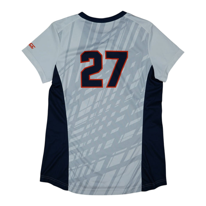 Syracuse Orange Game-Issued #27 White Softball Jersey LOA