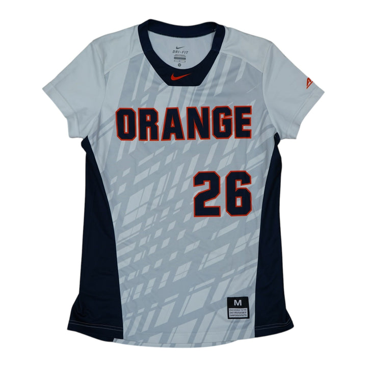Syracuse Orange Game-Issued #26 White Softball Jersey LOA