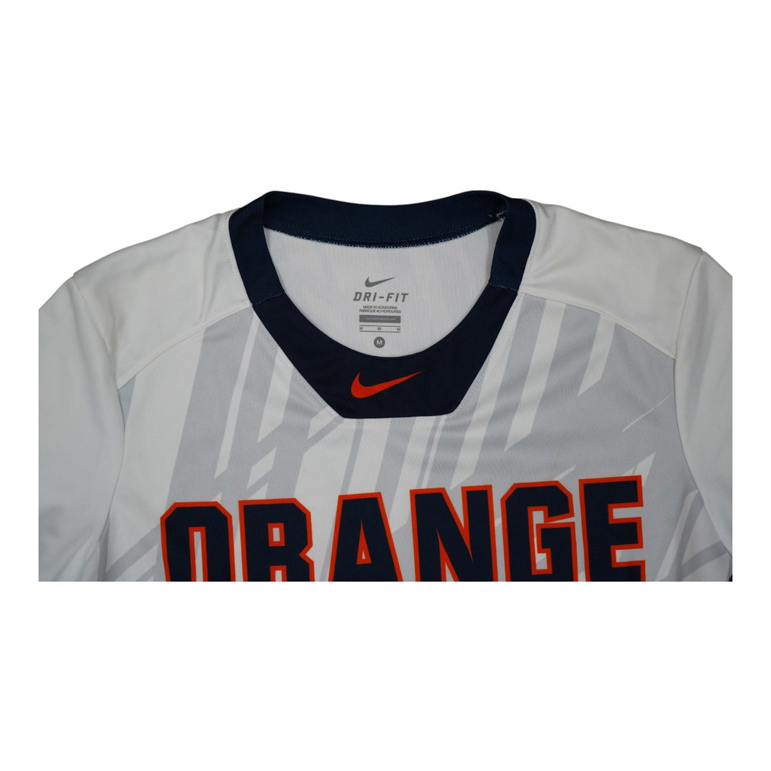 Syracuse Orange Game-Issued #26 White Softball Jersey LOA