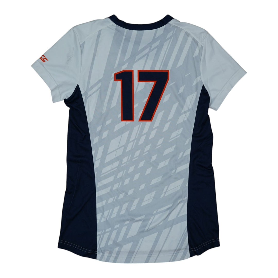 Syracuse Orange Game-Issued #17 White Softball Jersey LOA