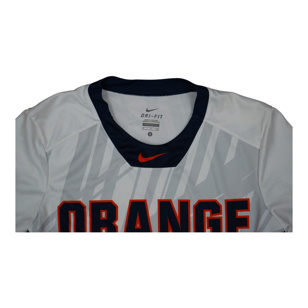 Syracuse Orange Game-Issued #16 White Softball Jersey LOA