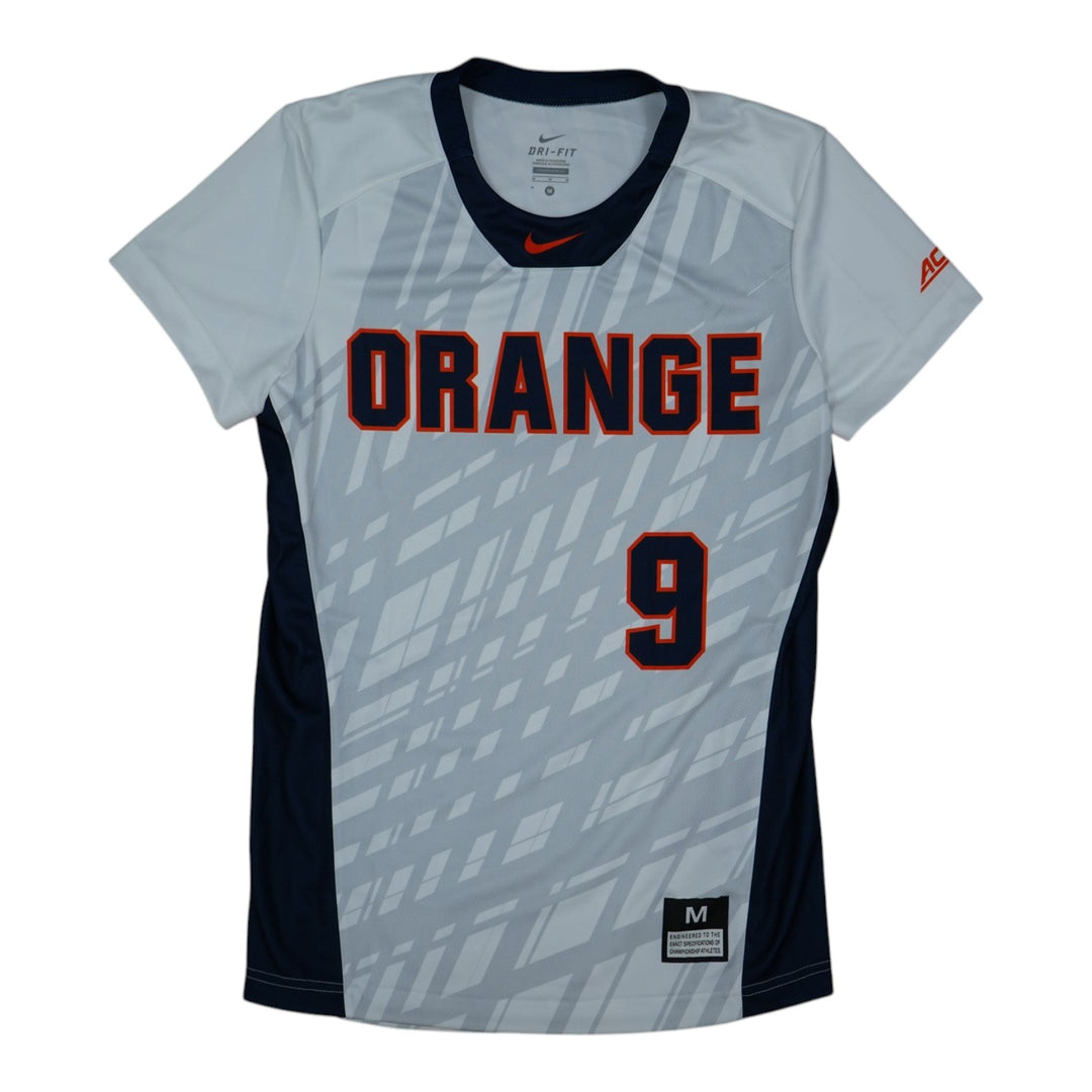 Syracuse Orange Game-Issued #9 White Softball Jersey LOA