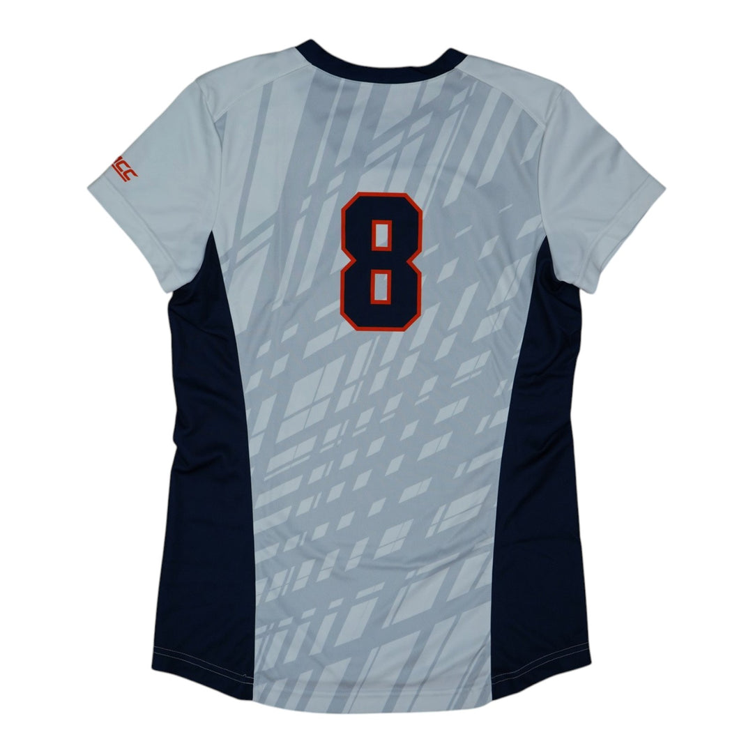Syracuse Orange Game-Issued #8 White Softball Jersey LOA