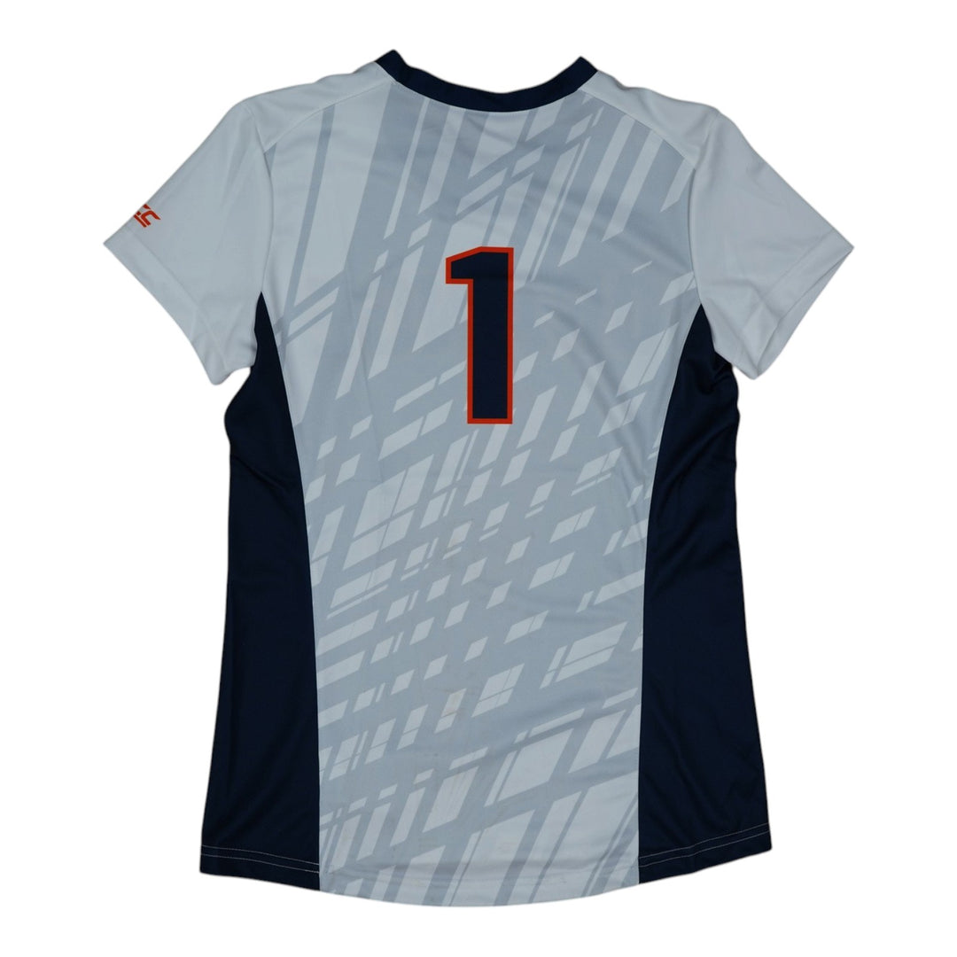 Syracuse Orange Game-Issued #1 White Softball Jersey LOA