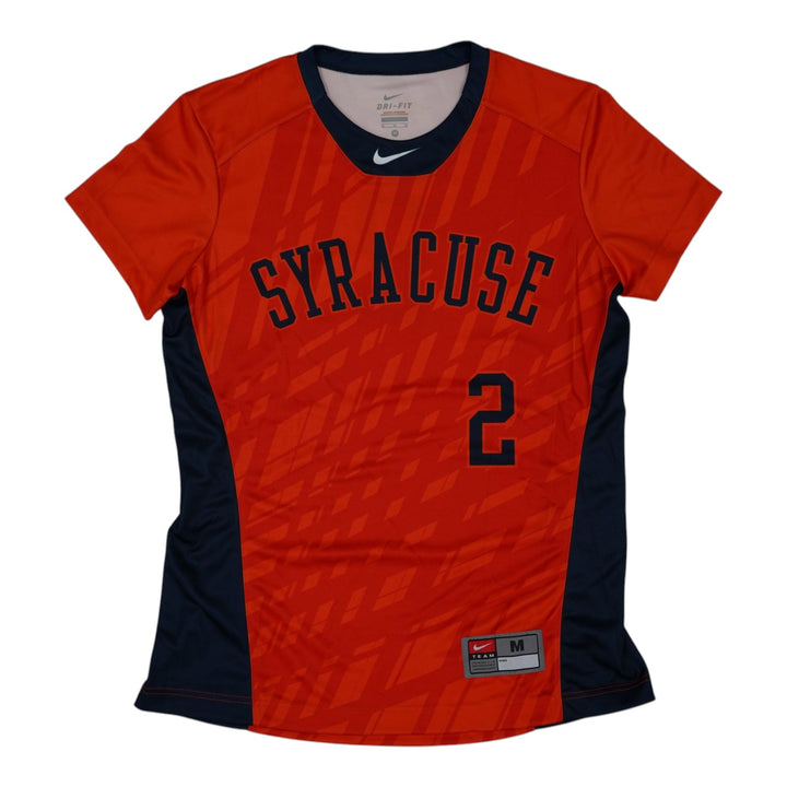 Syracuse Orange Game-Issued #2 Orange Softball Jersey LOA