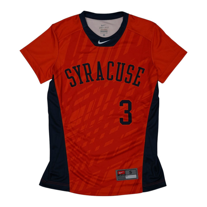Syracuse Orange Game-Issued #3 Orange Softball Jersey LOA