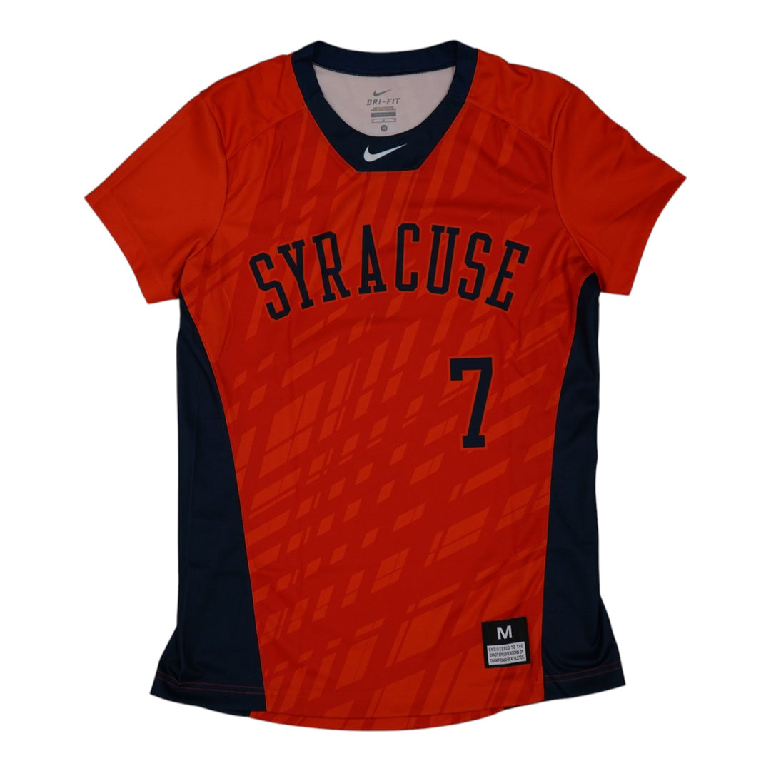 Syracuse Orange Game-Issued #7 Orange Softball Jersey LOA