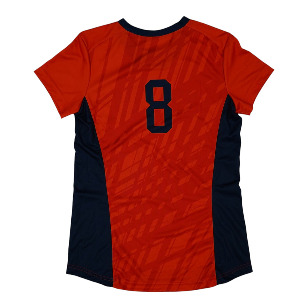 Syracuse Orange Game-Issued #8 Orange Softball Jersey LOA