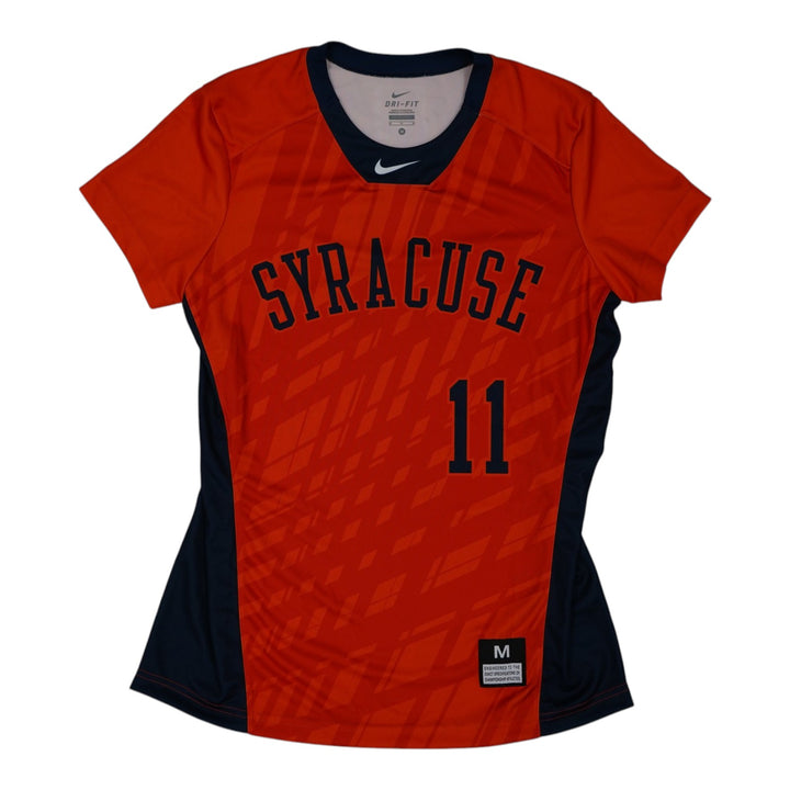 Syracuse Orange Game-Issued #11 Orange Softball Jersey LOA
