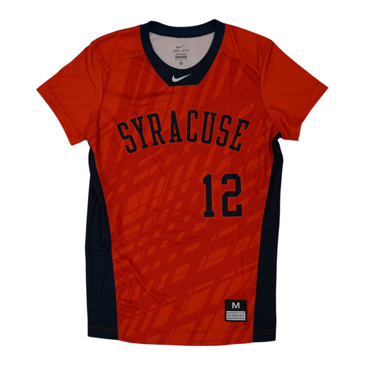 Syracuse Orange Game-Issued #12 Orange Softball Jersey LOA