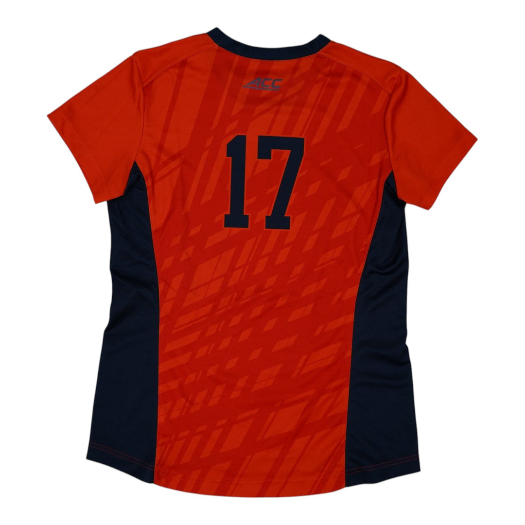 Syracuse Orange Game-Issued #17 Orange Softball Jersey LOA
