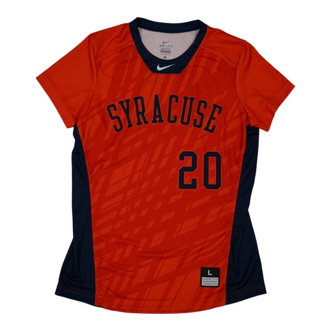 Syracuse Orange Game-Issued #20 Orange Softball Jersey LOA