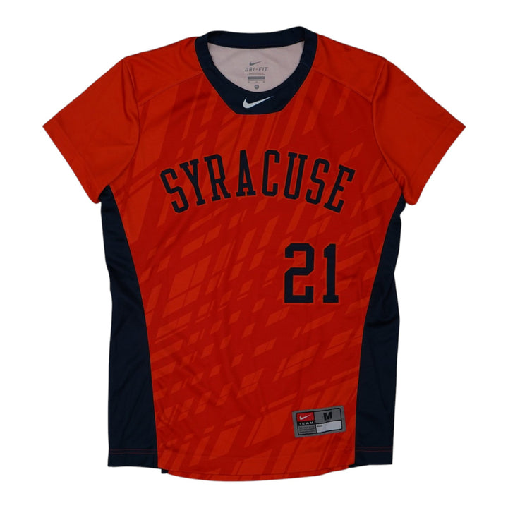 Syracuse Orange Game-Issued #21 Orange Softball Jersey LOA