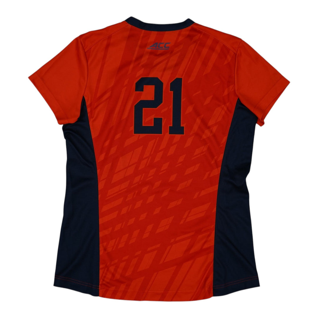 Syracuse Orange Game-Issued #21 Orange Softball Jersey LOA