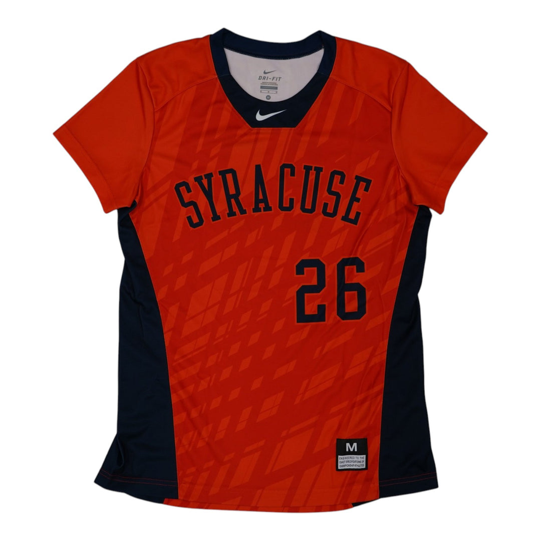 Syracuse Orange Game-Issued #26 Orange Softball Jersey LOA