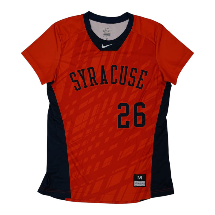 Syracuse Orange Game-Issued #26 Orange Softball Jersey LOA