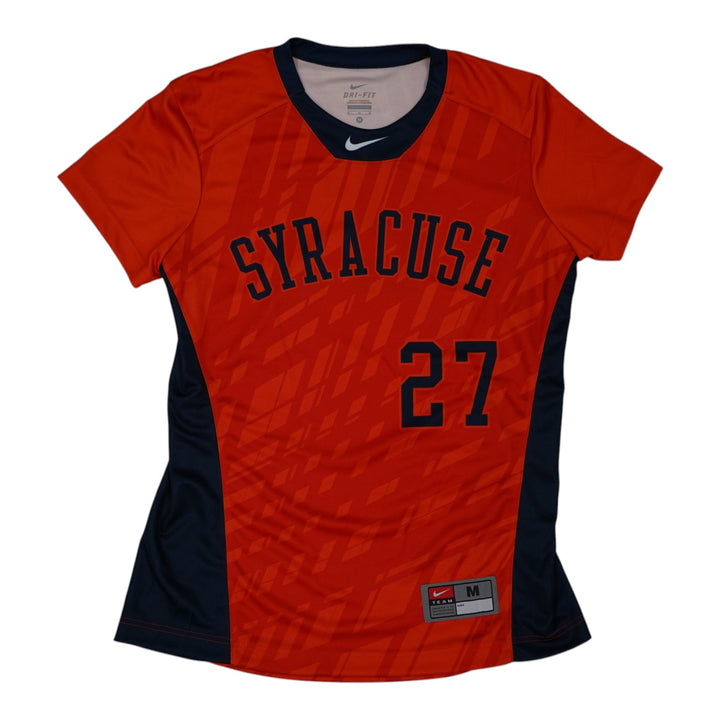 Syracuse Orange Game-Issued #27 Orange Softball Jersey LOA