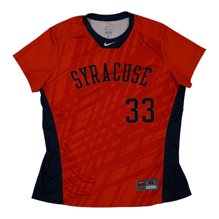 Syracuse Orange Game-Issued #33 Orange Softball Jersey LOA