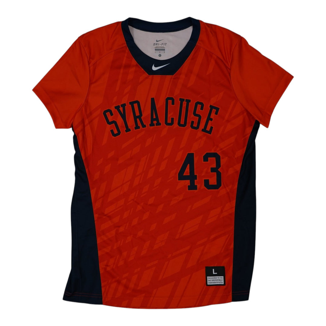 Syracuse Orange Game-Issued #43 Orange Softball Jersey LOA