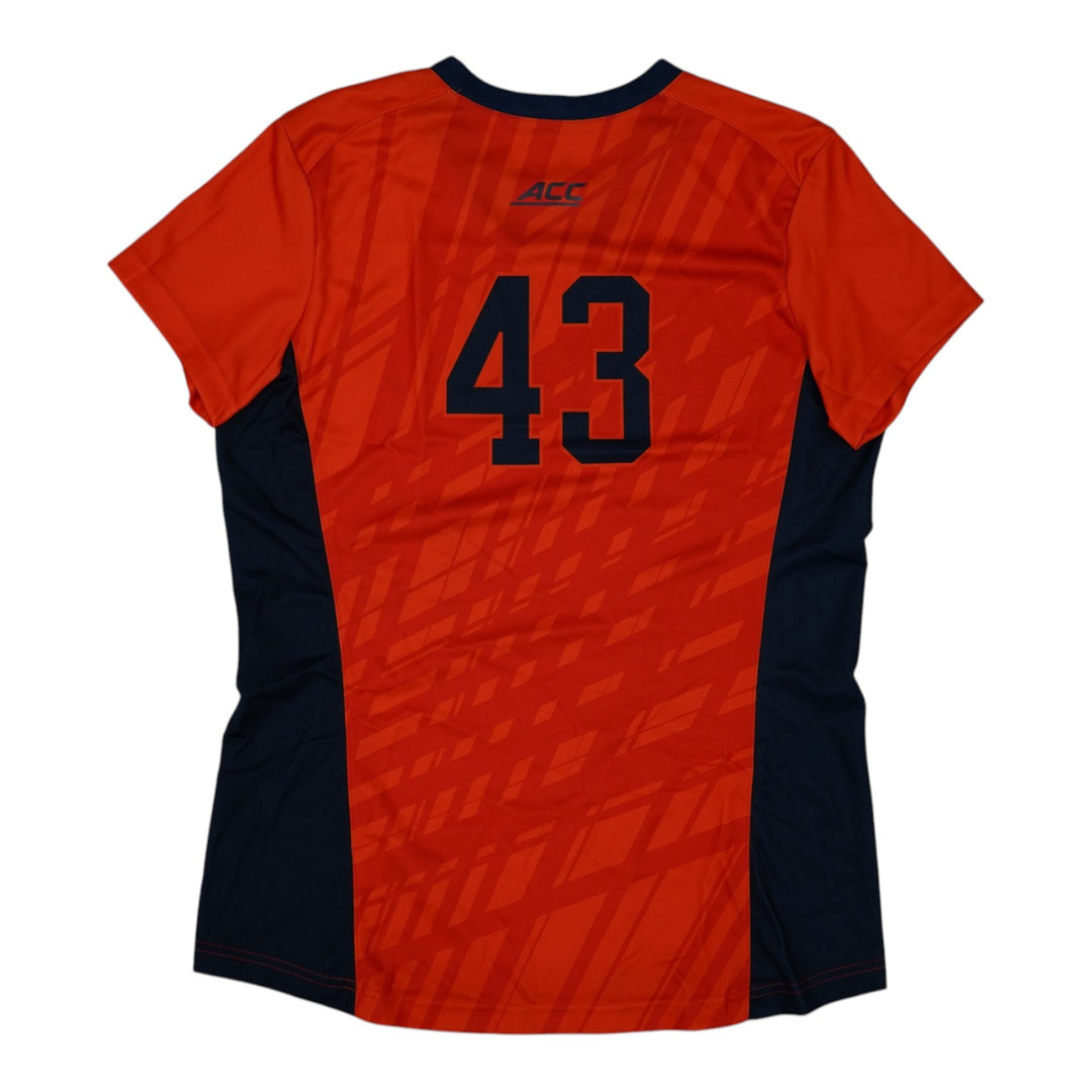 Syracuse Orange Game-Issued #43 Orange Softball Jersey LOA