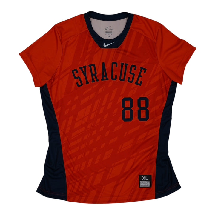 Syracuse Orange Game-Issued #88 Orange Softball Jersey LOA