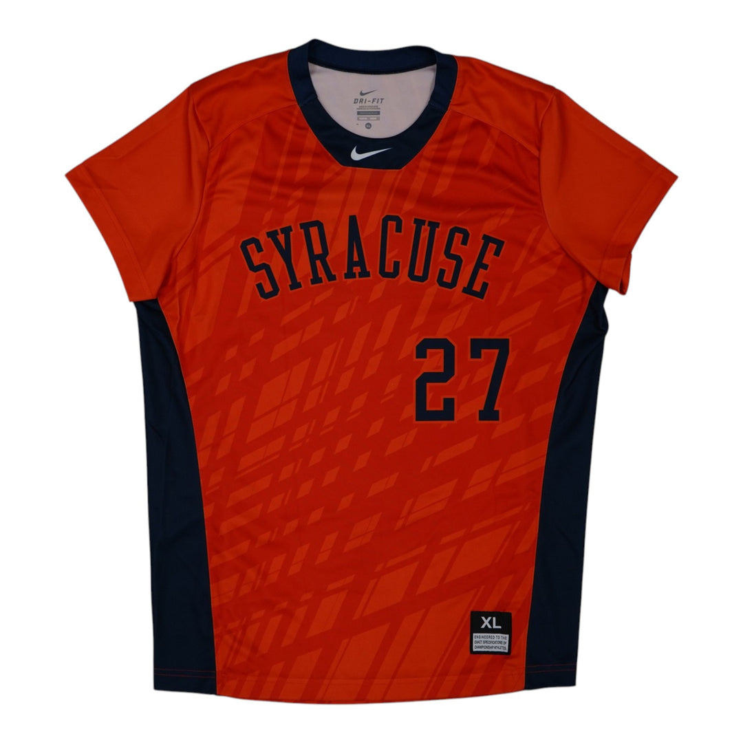 Syracuse Orange Game-Issued #27 Orange Softball Jersey LOA