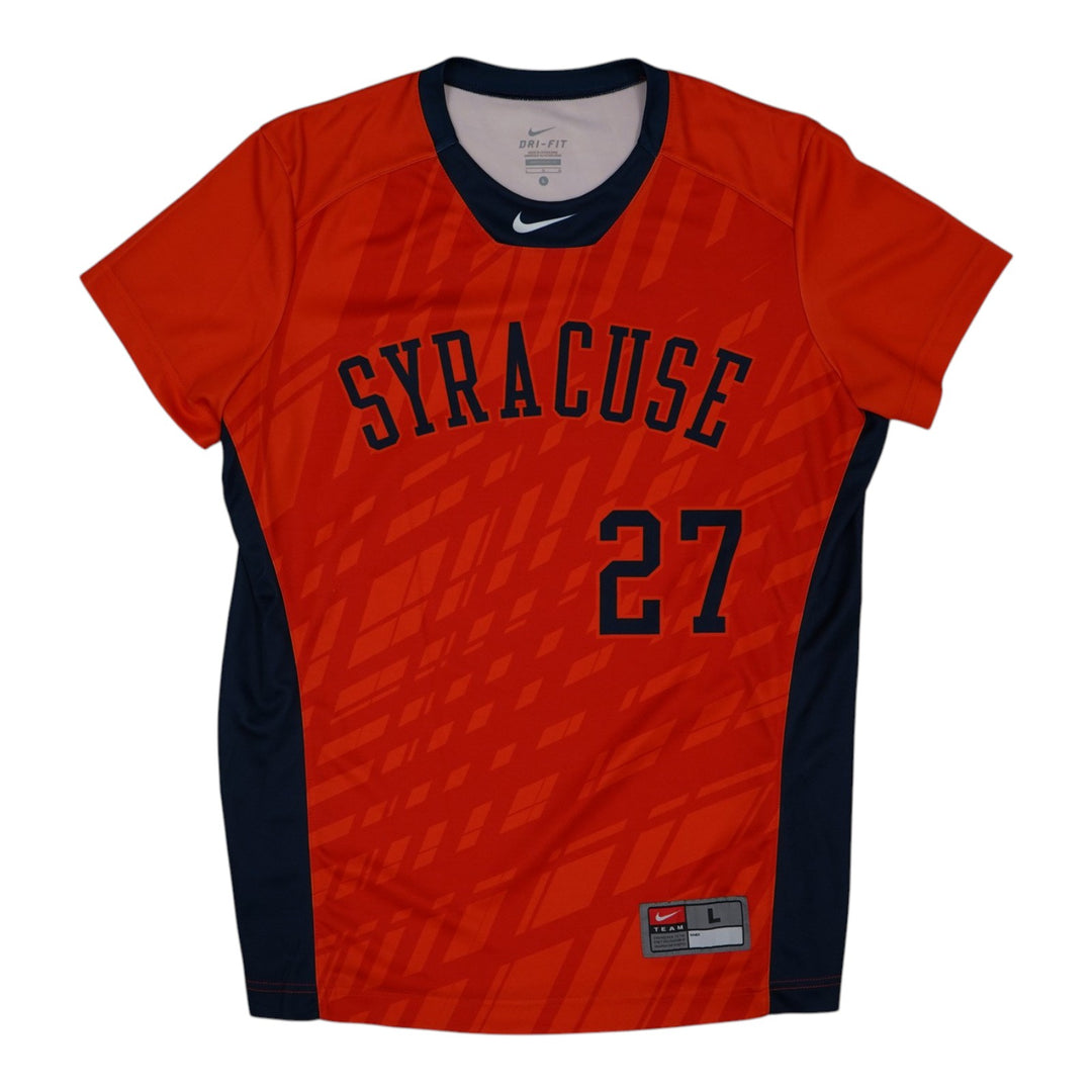 Syracuse Orange Game-Issued #27 Orange Softball Jersey LOA