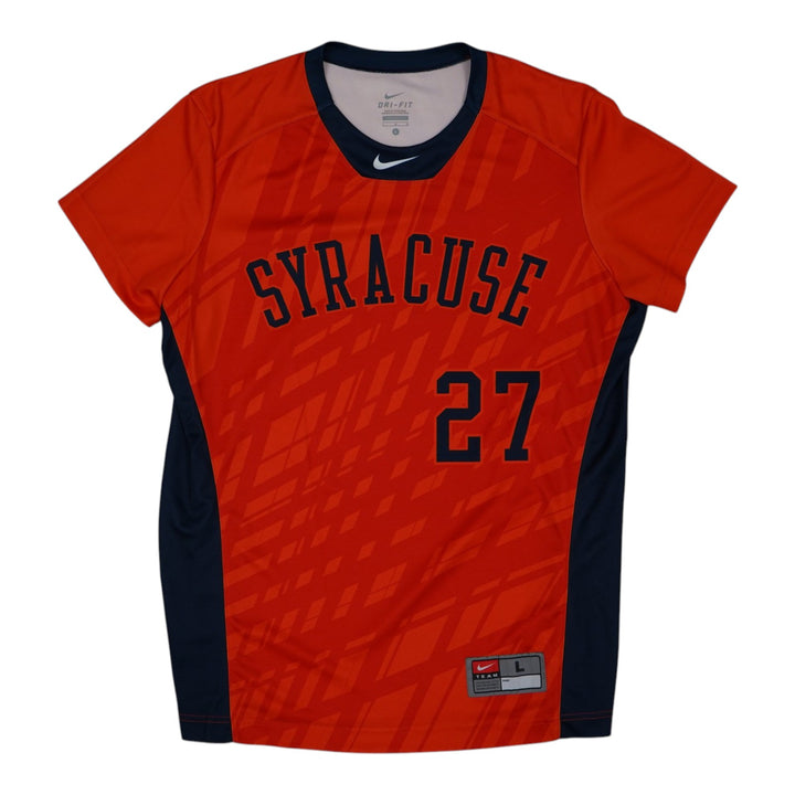 Syracuse Orange Game-Issued #27 Orange Softball Jersey LOA
