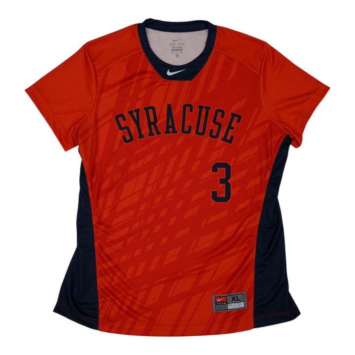 Syracuse Orange Game-Issued #3 Orange Softball Jersey LOA