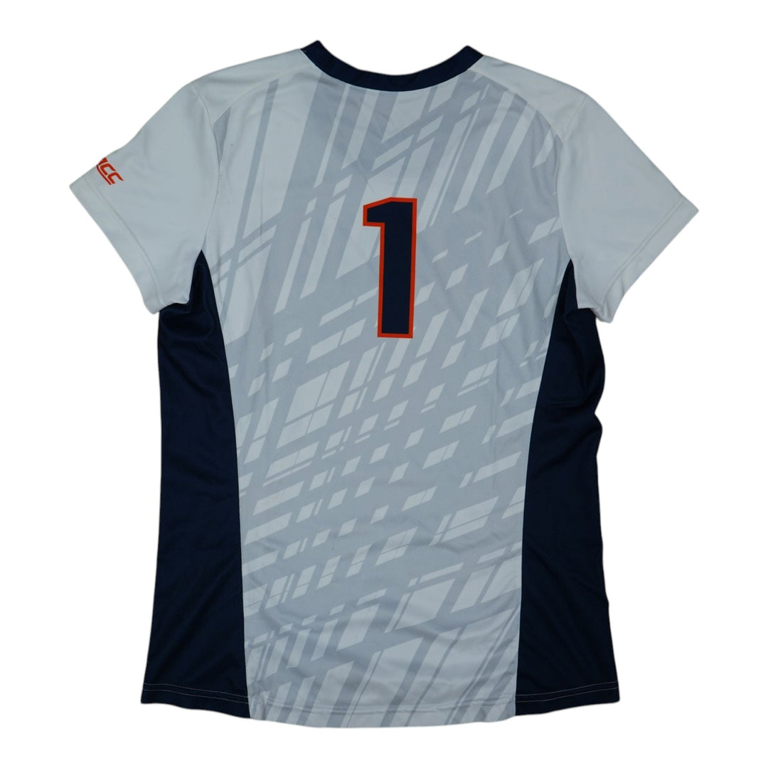 Syracuse Orange Game-Issued #1 White Softball Jersey LOA