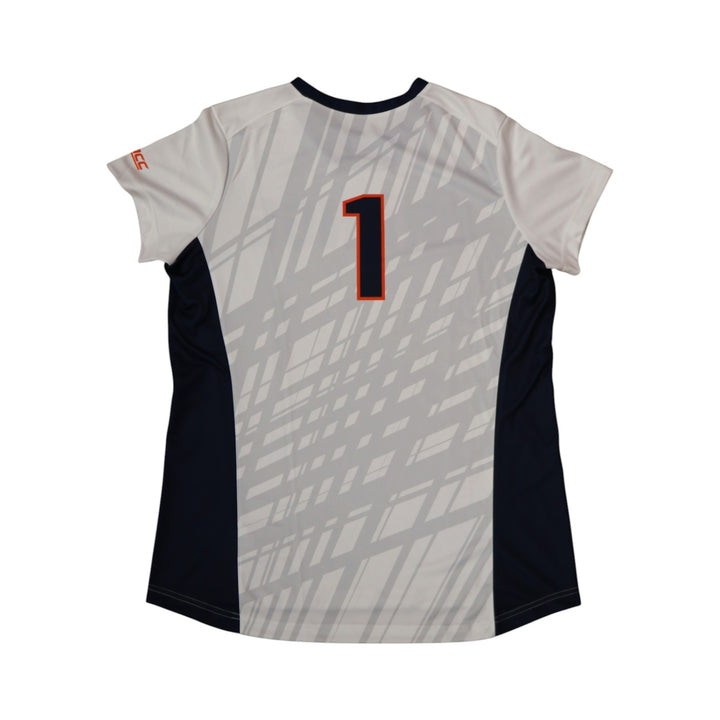 Syracuse Orange Game-Issued #1 White Softball Jersey LOA