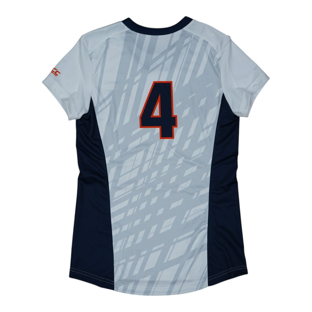 Syracuse Orange Game-Issued #4 White Softball Jersey LOA