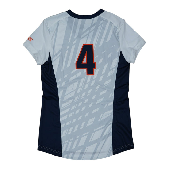 Syracuse Orange Game-Issued #4 White Softball Jersey LOA