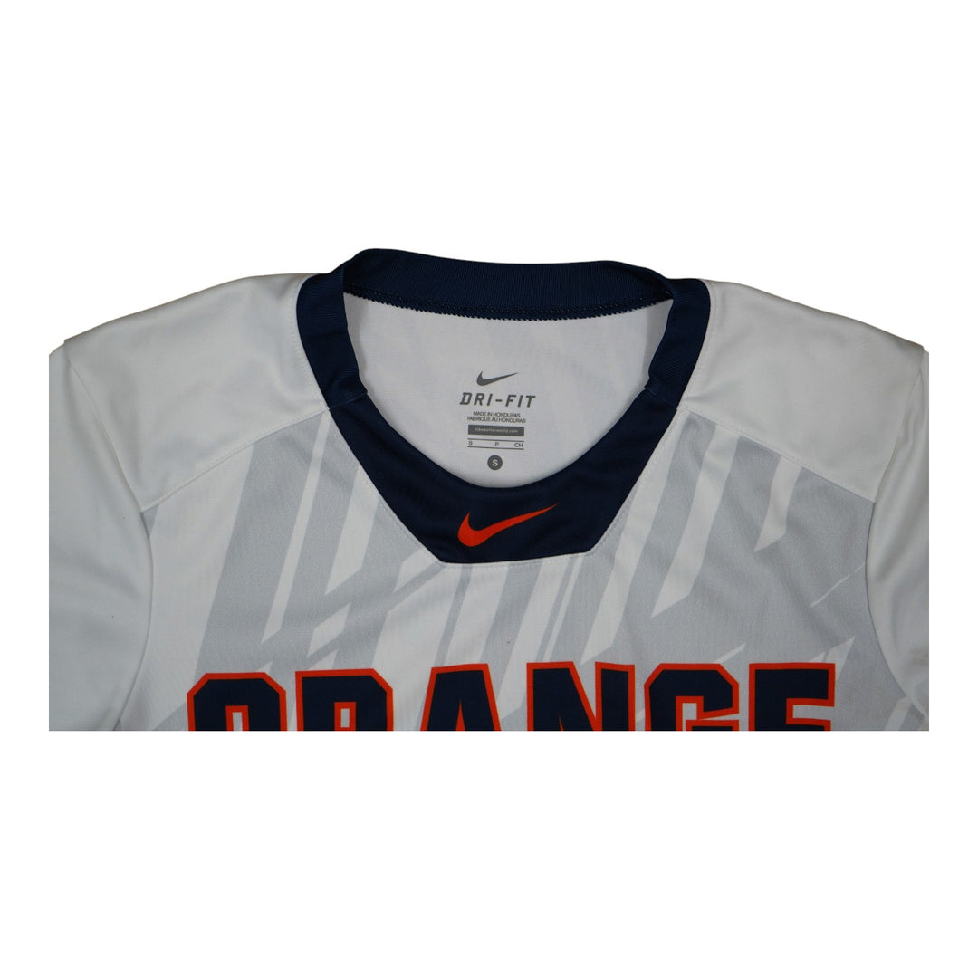 Syracuse Orange Game-Issued #6 White Softball Jersey LOA