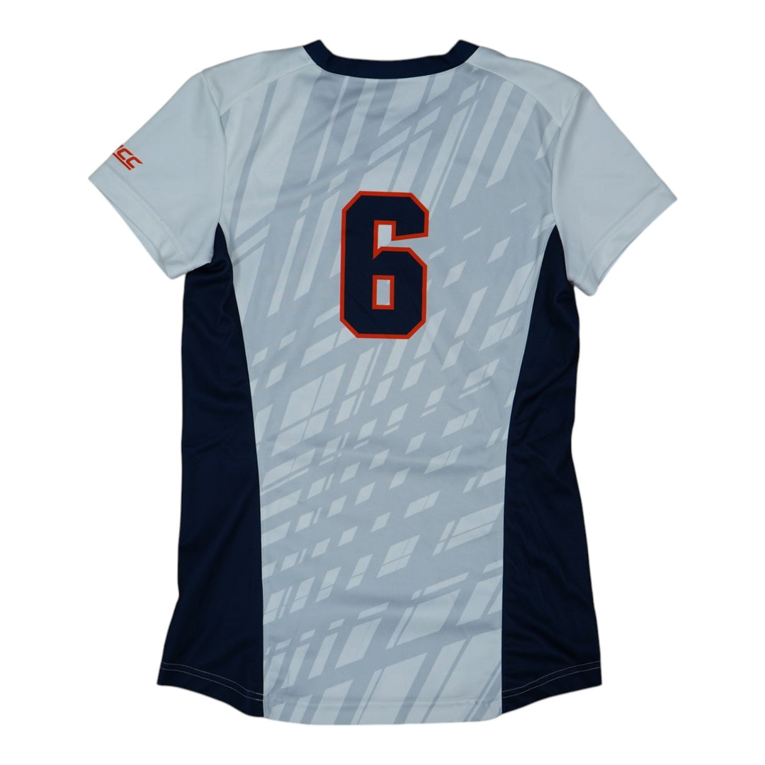 Syracuse Orange Game-Issued #6 White Softball Jersey LOA