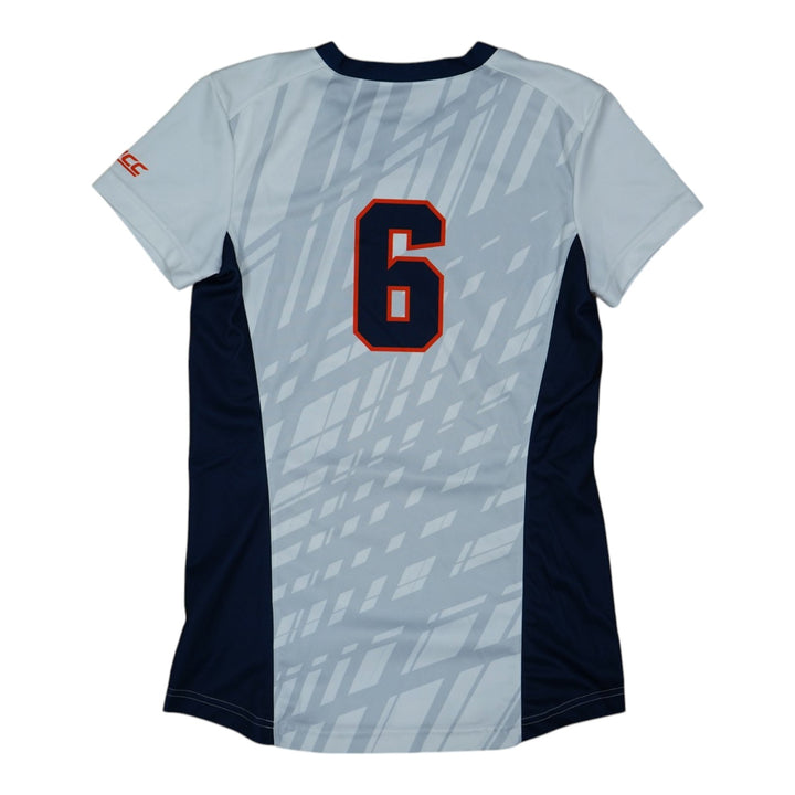 Syracuse Orange Game-Issued #6 White Softball Jersey LOA