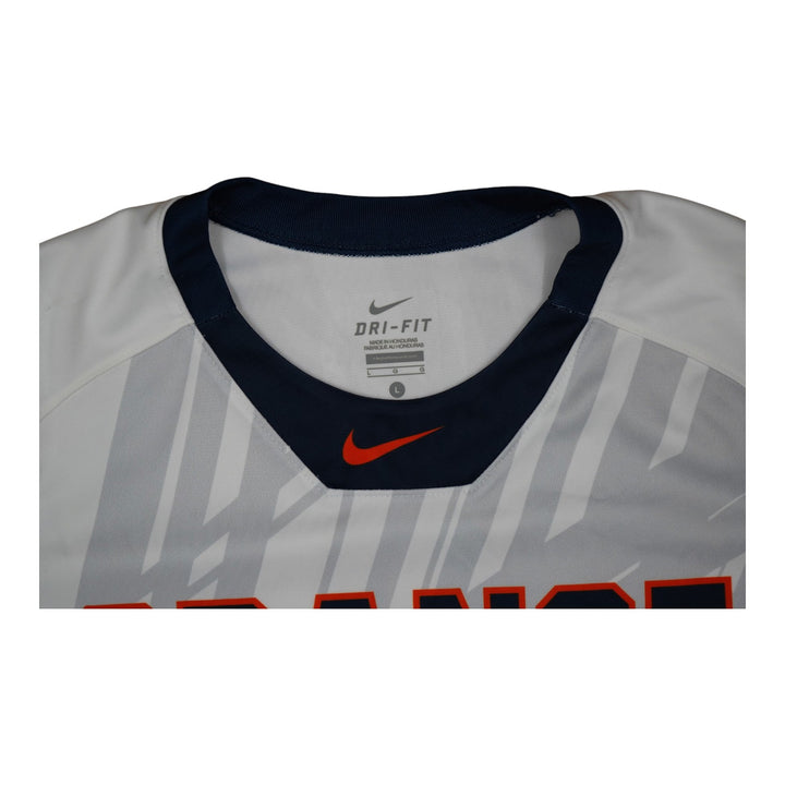 Syracuse Orange Game-Issued #9 White Softball Jersey LOA