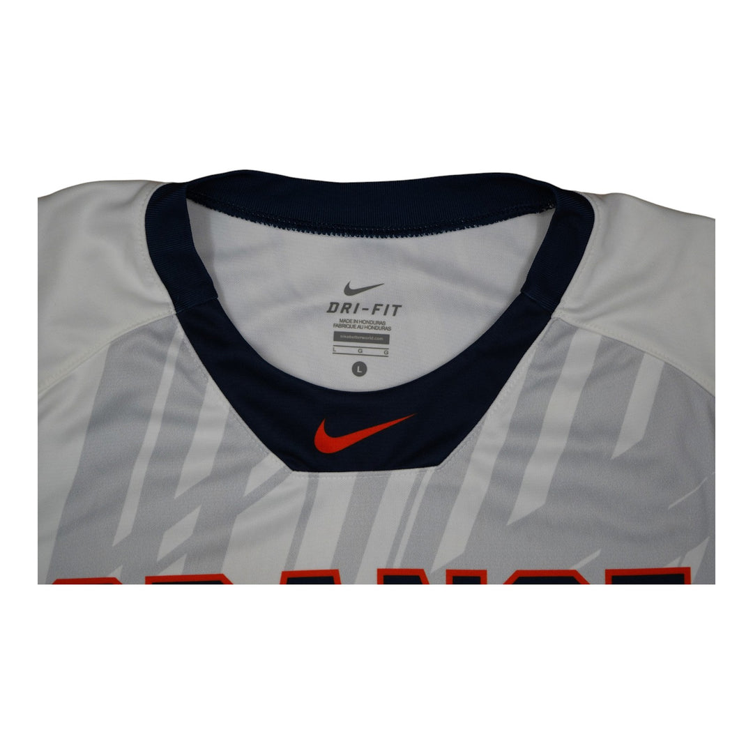 Syracuse Orange Game-Issued #11 White Softball Jersey LOA