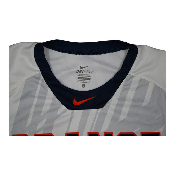 Syracuse Orange Game-Issued #11 White Softball Jersey LOA
