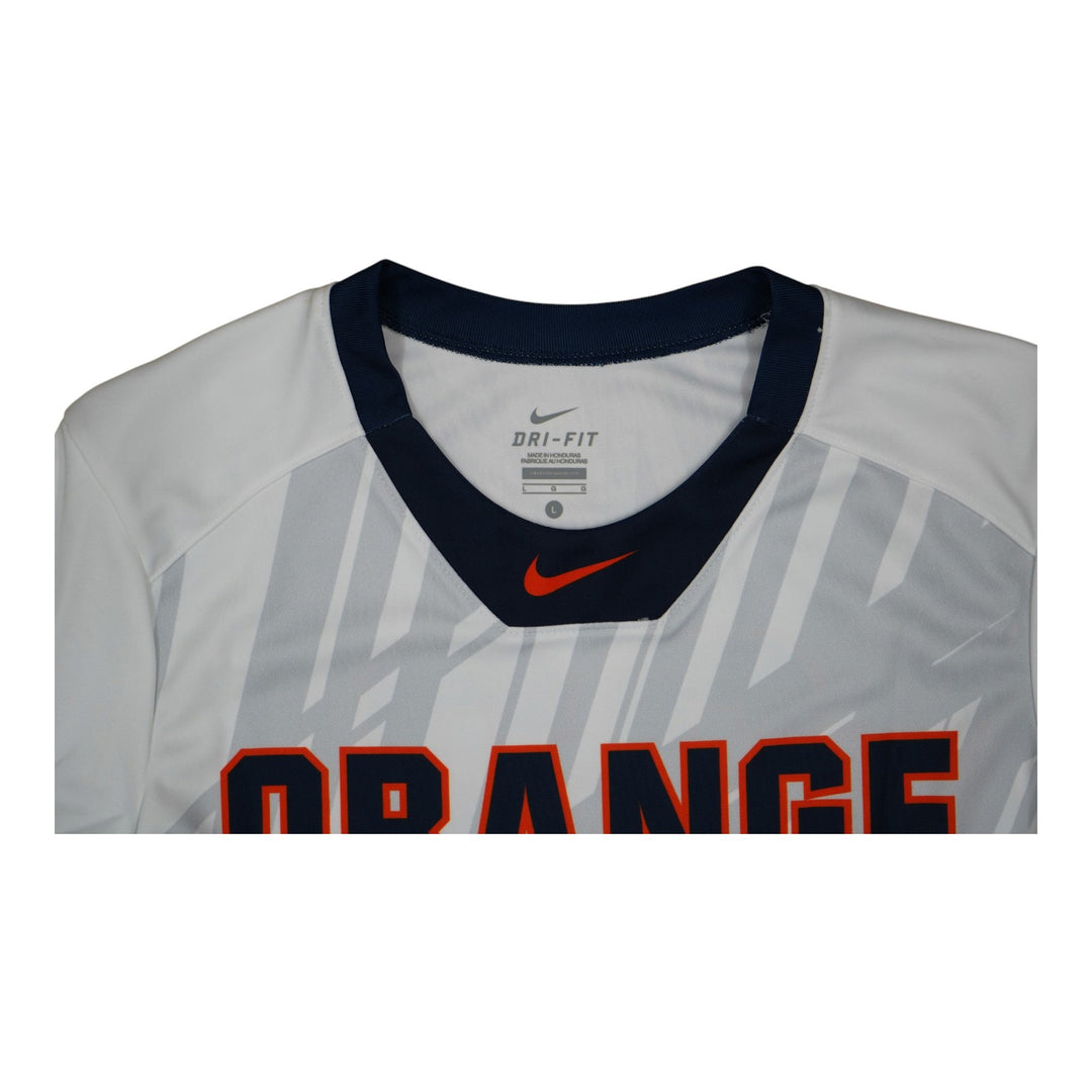 Syracuse Orange Game-Issued #23 White Softball Jersey LOA
