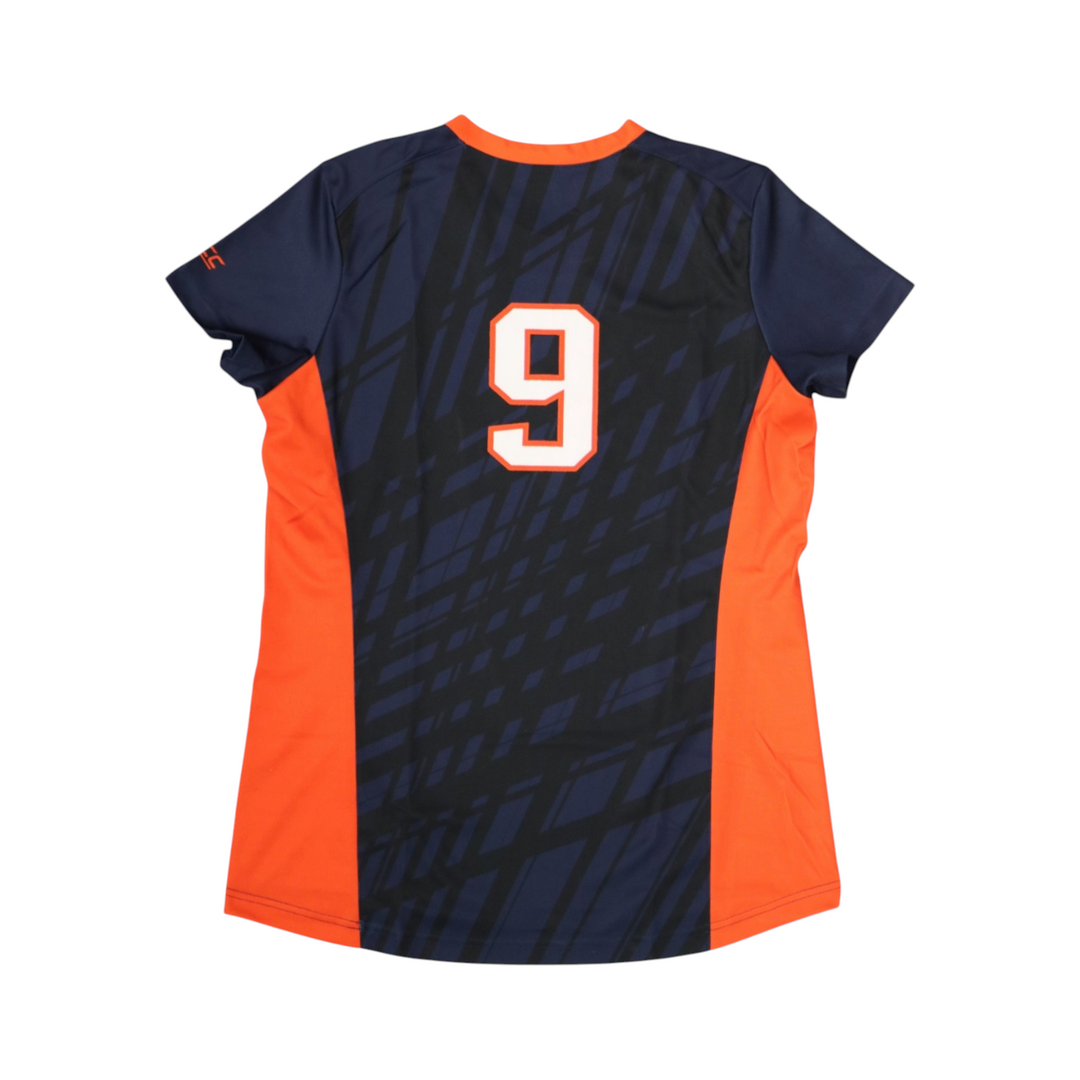 Syracuse Orange Game-Issued #9 Blue Softball Jersey LOA