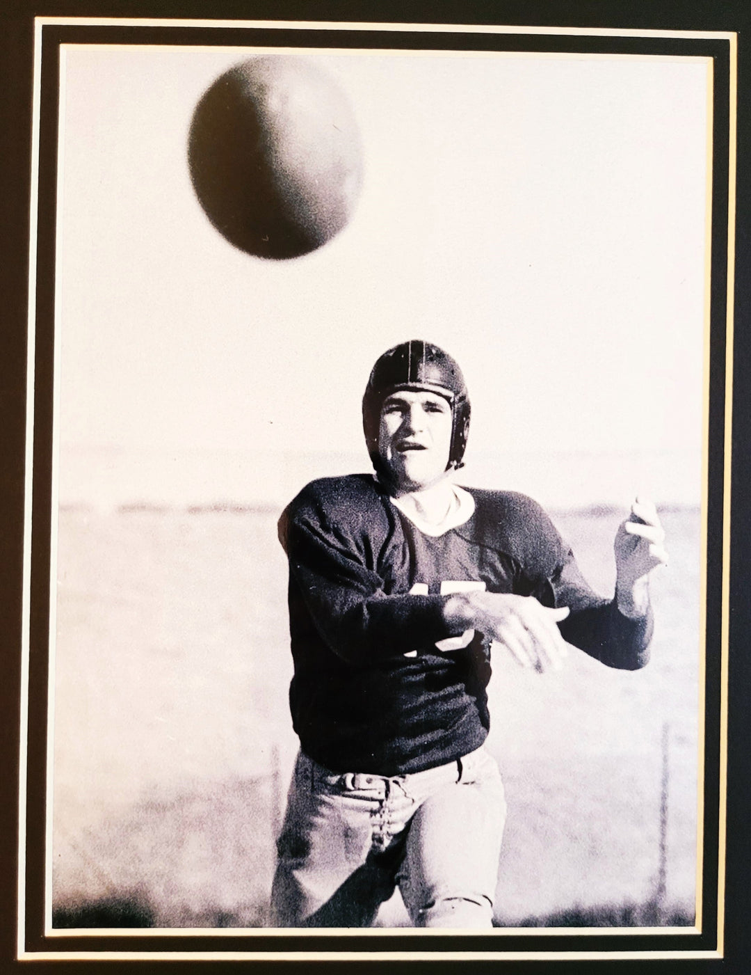 Sammy Baugh Signed Washington Redskins Index Card in 14x18 Matted Display (JSA COA)